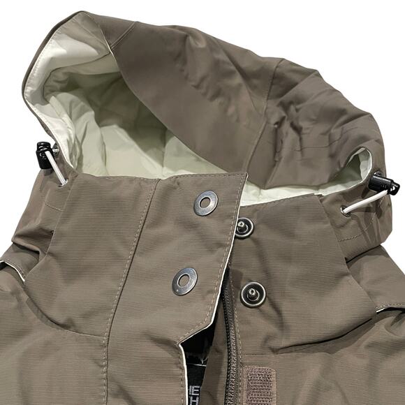 The North Face Women’s Hooded Hyvent Jacket Brown White - Size: Small - Picture 11 of 15